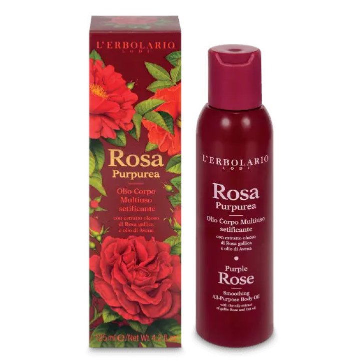 Olio Corpo Multiuso Setificante Rosa Purpurea 125ml - L\'Erbolario