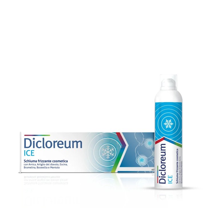 Dicloreum Ice Schiuma Frizzante Effetto Freddo per Traumi e Contusioni 150 ml - Alfasigma Dicloreum Ice Schiuma Frizzante Effetto Freddo per Traumi e Contusioni 150 ml - Alfasigma