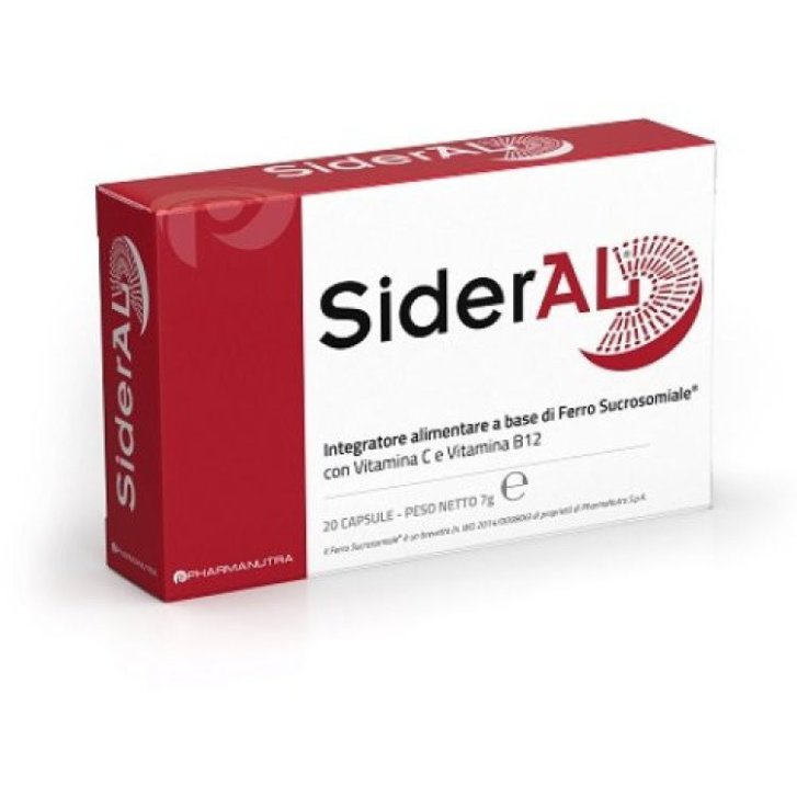 Sideral Integratore Ferro Sucrosomiale con Vitamina C e B12 20 Capsule - Pharmanutra