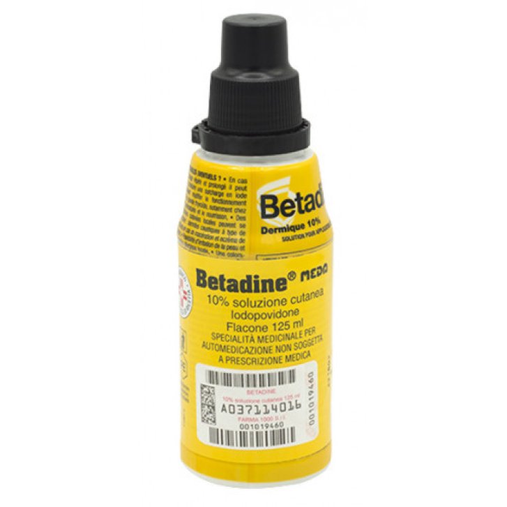 Betadine 10% Soluzione Cutanea Disinfettante con Iodopovidone 125 ml - Betadine