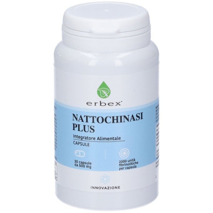 Nattochinasi Complex Integratore Circolazione con Bromelina e Curcuma 30 Capsule - Erbex