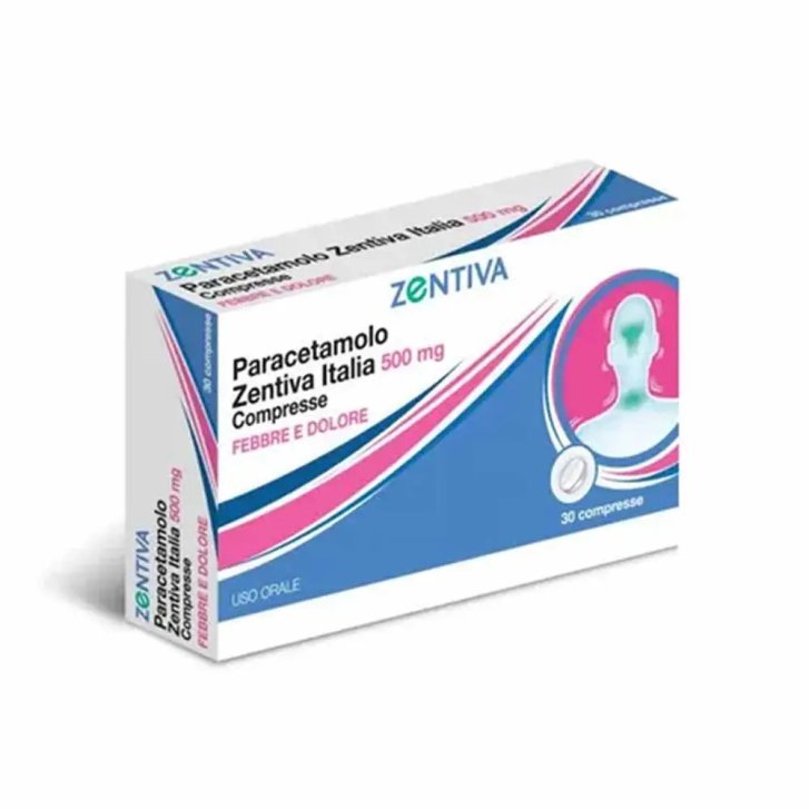 Paracetamolo Farmaco Antipiretico e Analgesico 500 mg 30 Compresse - Zentiva