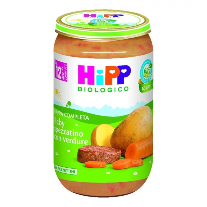 HiPP Bio Baby Spezzatino con Verdure Omogeneizzato Biologico Senza Glutine 250g - HIPP