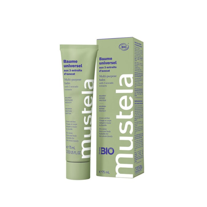 Mustela Crema Ricca Multiuso ai 3 Estratti di Avocado Idratante per Pelle Secca 75 ml - Mustela