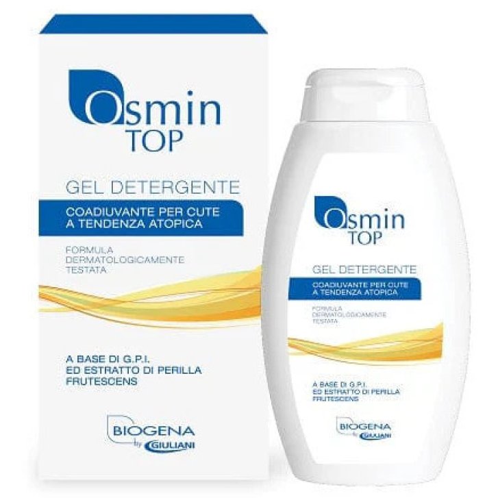 Osmin Top Gel Detergente Pelle Atopica con Glicerofosfoinositolo e Perilla Frutescens 250ml - Biogena Osmin Top Gel Detergente Pelle Atopica con Glicerofosfoinositolo e Perilla Frutescens 250ml - Biogena