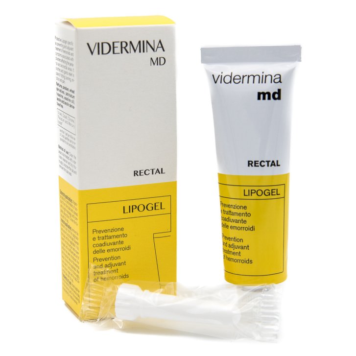 Vidermina Rectal MD Lipogel Dispositivo Medico Emorroidi Uso Esterno e Interno 30 ml - Vidermina