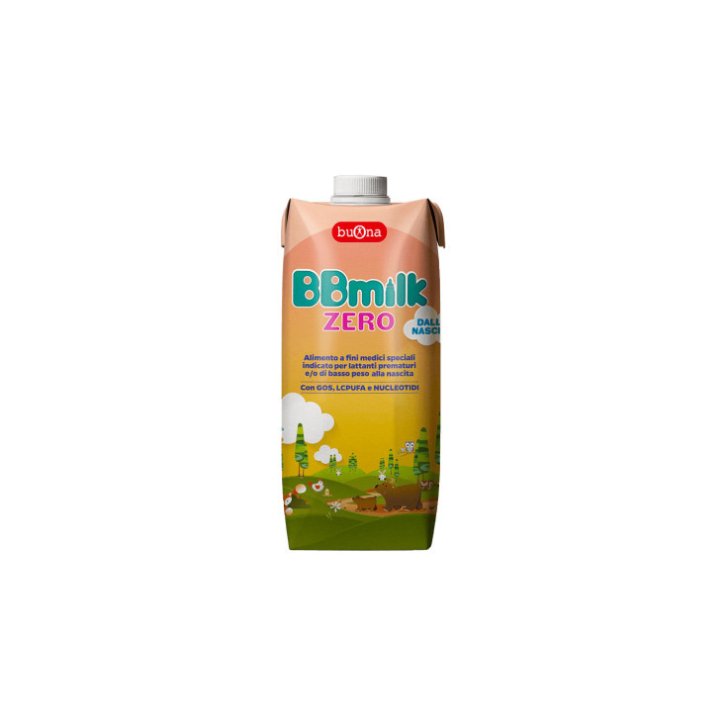 BBmilk Zero Alimento a Fini Medici Speciali per Lattanti Prematuri Liquido Pronto all\'Uso 500ml - BUONA BBmilk Zero Alimento a Fini Medici Speciali per Lattanti Prematuri Liquido Pronto all\'Uso 500ml - BUONA
