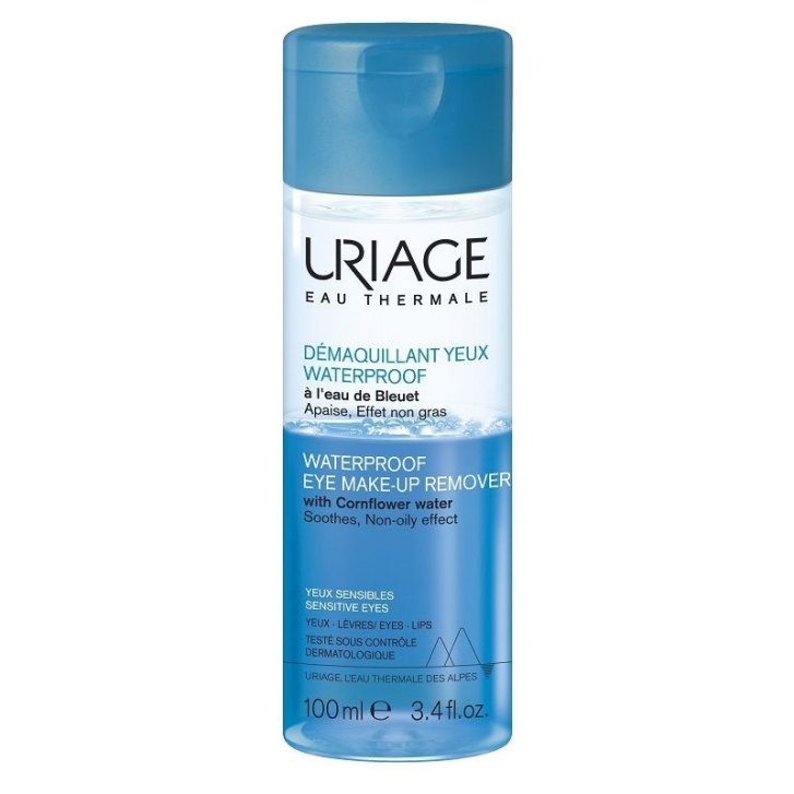 Struccante Occhi Bifasico Waterproof per Occhi e Pelle Sensibili 100 ml - Uriage
