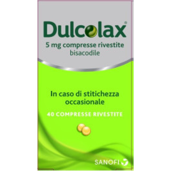 Dulcolax Lassativo di Contatto Compresse Rivestite per Stitichezza Occasionale 40 Compresse 5mg - Sanofi
