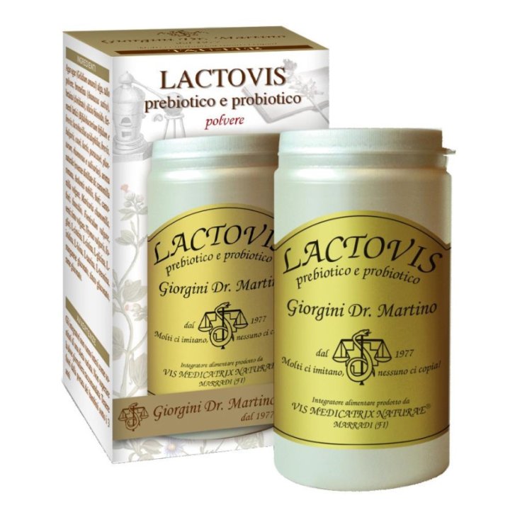 Lactovis Integratore Prebiotico e Probiotico con Cicoria e Fermenti Lattici 100 g - Dr. Giorgini