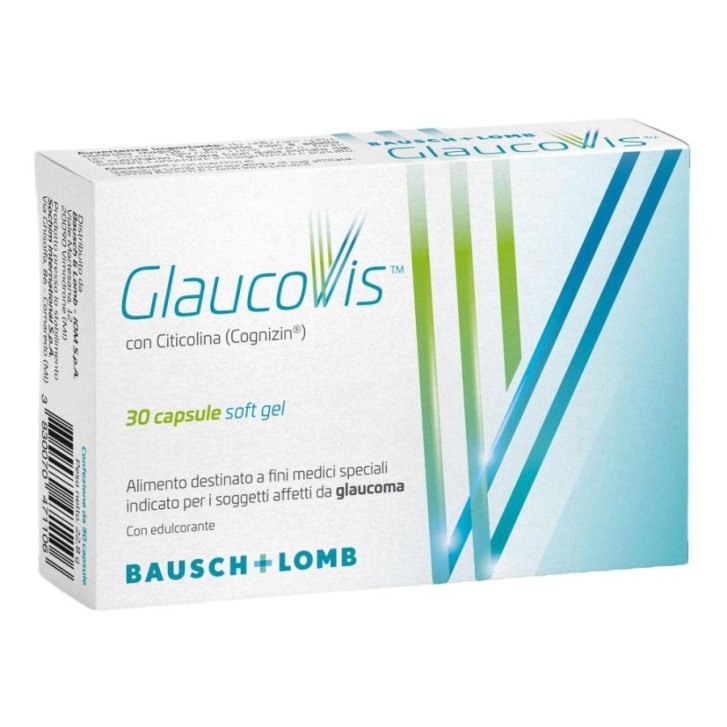 Glaucovis Alimento a Fini Medici Speciali per Glaucoma con Citicolina e Vitamine 30 Capsule Softgel - Bausch & Lomb-Iom Glaucovis Alimento a Fini Medici Speciali per Glaucoma con Citicolina e Vitamine 30 Capsule Softgel - Bausch & Lomb-Iom