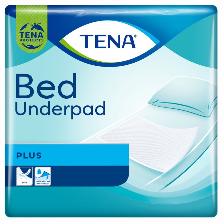 TENA Bed Plus Traversa Assorbente Monouso per Incontinenza 60x90cm 20 Pezzi - TENA