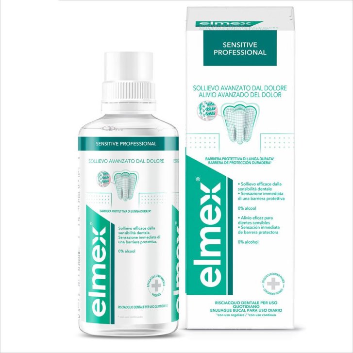 Elmex Sensitive Professional Collutorio per Denti Sensibili senza Alcol 400 ml - Elmex