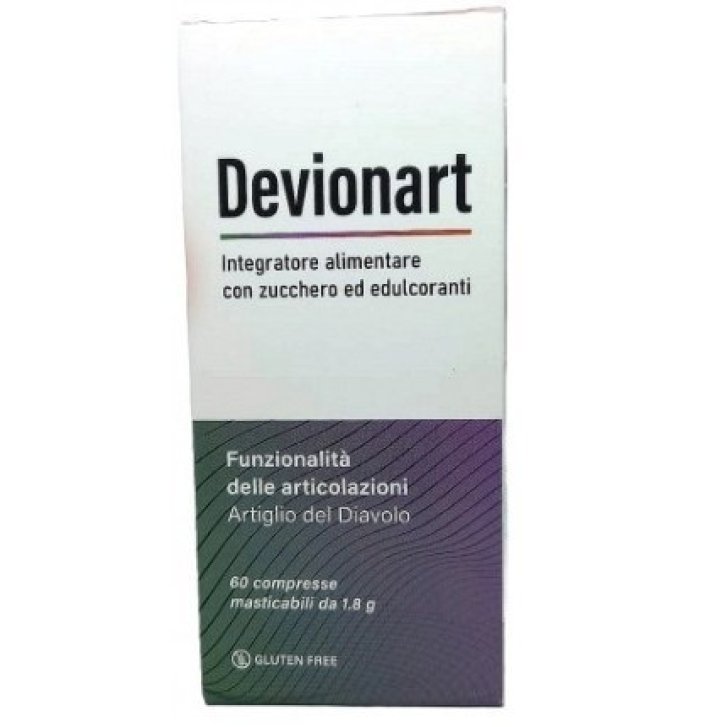 Devionart Integratore Articolazioni con Glucosammina Condroitina MSM Boswellia e Vitamina C 60 Compresse Masticabili - Epionpharma