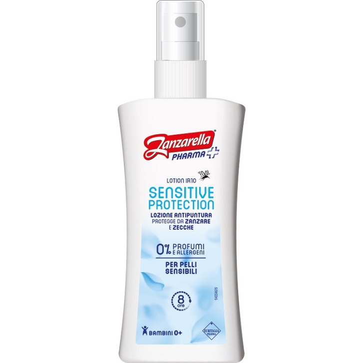 Zanzarella Sensitive Protection Lozione Antipuntura per Pelli Sensibili Anti Zanzare e Zecche 100ml - Zanzarella