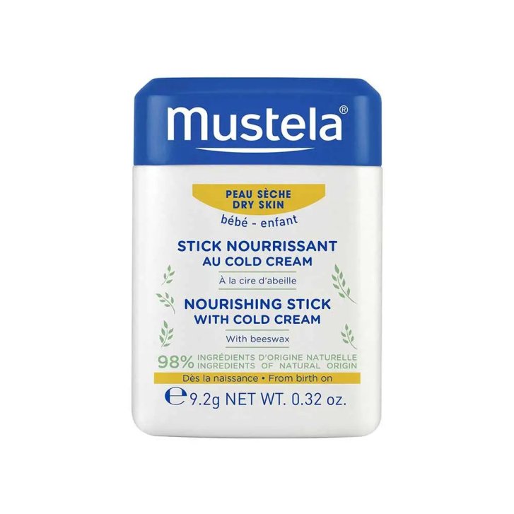 Mustela Stick Nutriente alla Cold Cream per Labbra e Viso Pelle Secca Neonati e Bambini 9,2g - Mustela Mustela Stick Nutriente alla Cold Cream per Labbra e Viso Pelle Secca Neonati e Bambini 9,2g - Mustela
