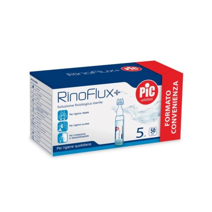 Rinoflux+ Soluzione Isotonica per Igiene Nasale Sterile 50 Fiale da 5ml - Pic