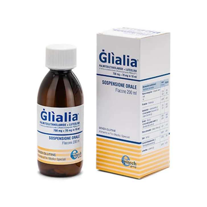 Glialia Sospensione Orale Integratore con PEA e Luteolina per Neuroinfiammazione 200ml - Epitech Group Glialia Sospensione Orale Integratore con PEA e Luteolina per Neuroinfiammazione 200ml - Epitech Group