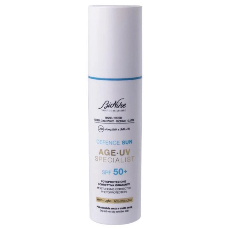 Defence Sun Age UV Specialist Solare Viso SPF50+ Antimacchia Antirughe Effetto Mat 50 ml - Bionike