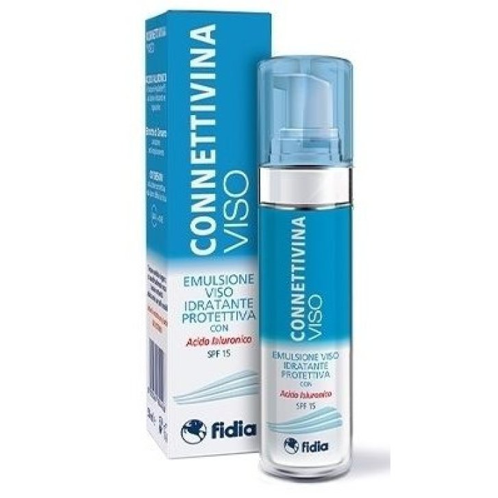 Connettivina Viso Crema Idratante con Acido Ialuronico e SPF15 50ml - Connettivina