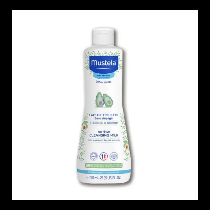 Mustela Latte di Toilette Detergente Senza Risciacquo Viso e Zona Pannolino 500ml - Mustela