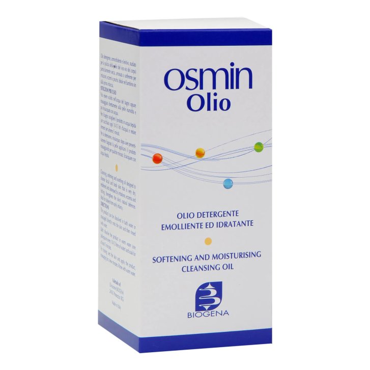 Osmin Olio Detergente Emolliente e Idratante Viso e Corpo Neonati e Bambini con Olio di Mandorle e Ceramide NG 250ml - Biogena