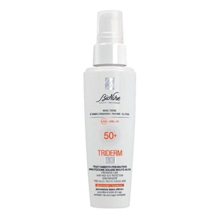 Triderm AK Trattamento Preventivo Danno Attinico SPF 50+ Viso e Corpo 50ml - Bionike