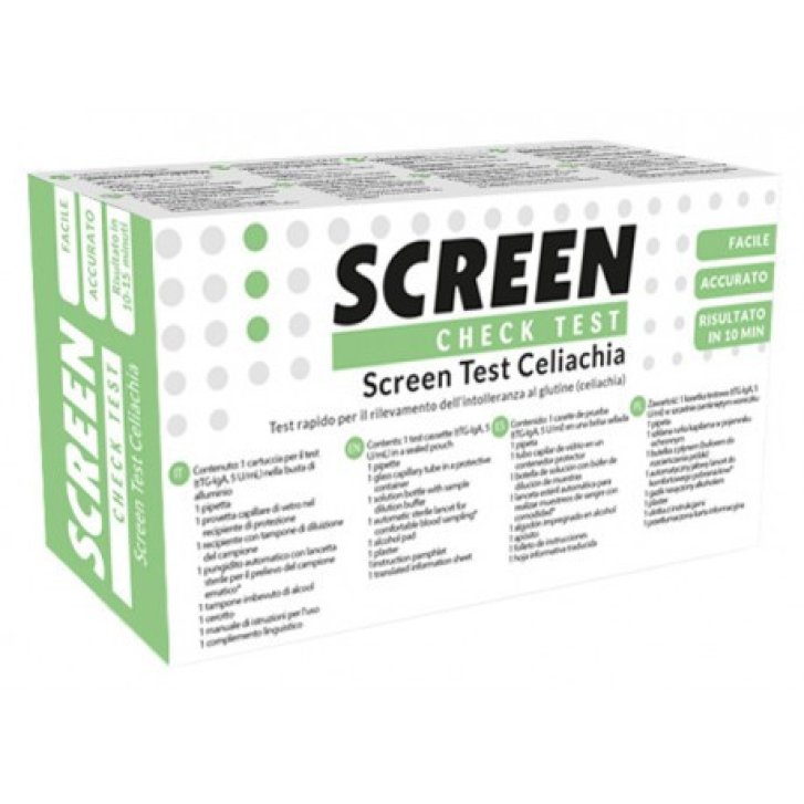 Screen Test Celiachia Autotest Rilevazione Intolleranza al Glutine Dispositivo Medico 1 Kit - Screen Italia