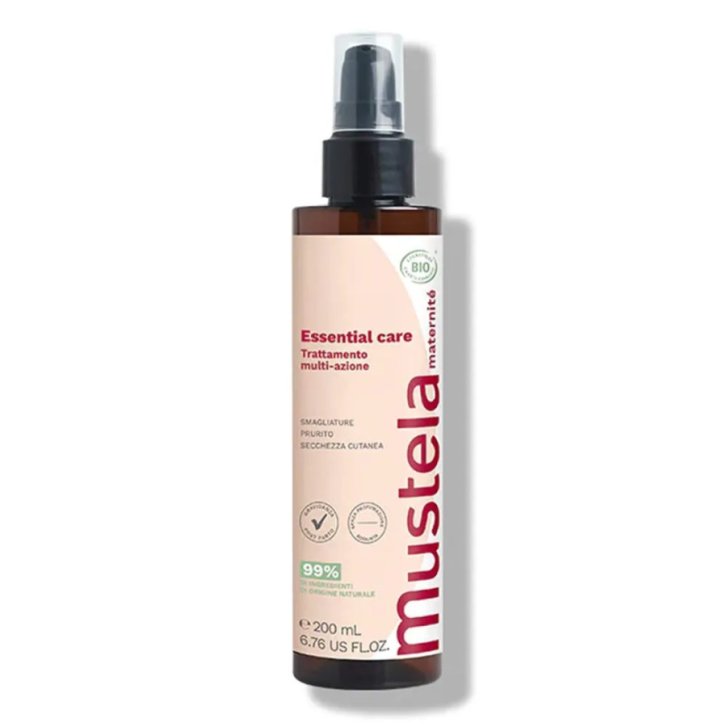 Mustela Essential Care Trattamento Anti-Smagliature Certificato BIO Gravidanza e Post-Parto 200ml - Mustela