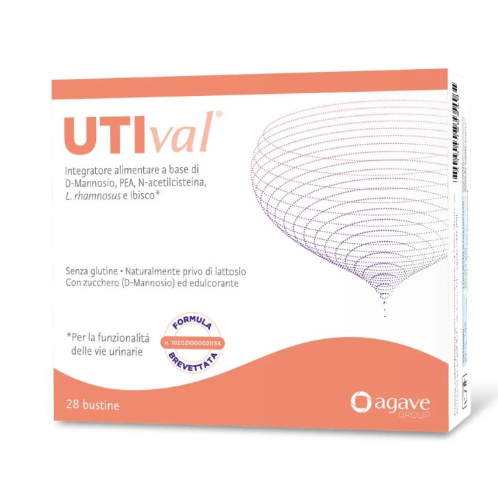 Utival Integratore Vie Urinarie con D-Mannosio PEA e Lactobacillus rhamnosus 28 Bustine - Agave