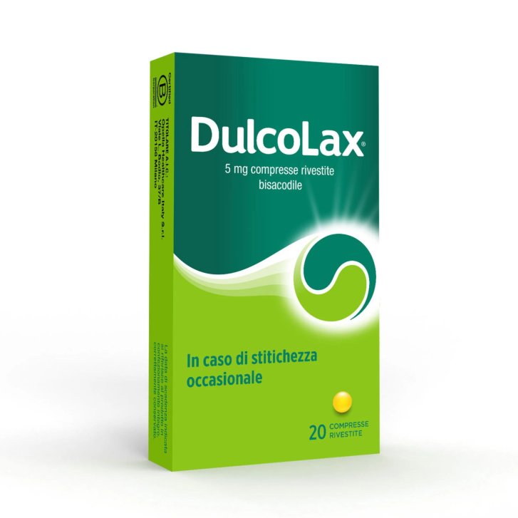 Dulcolax Medicinale Lassativo di Contatto Stitichezza Occasionale 20 Compresse Rivestite 5 mg - Dulco