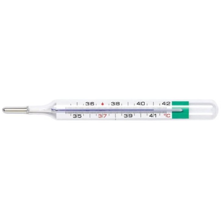 Termometro Clinico Ecologico in Vetro Senza Mercurio con Galisten 1 Pezzo - Medicare Termometro Clinico Ecologico in Vetro Senza Mercurio con Galisten 1 Pezzo - Medicare