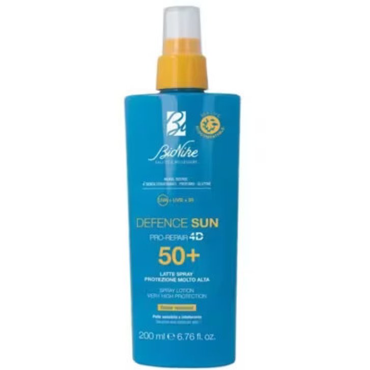 Defence Sun Latte Spray Solare SPF 50+ Protezione Molto Alta per Pelli Sensibili 200 ml - Bionike