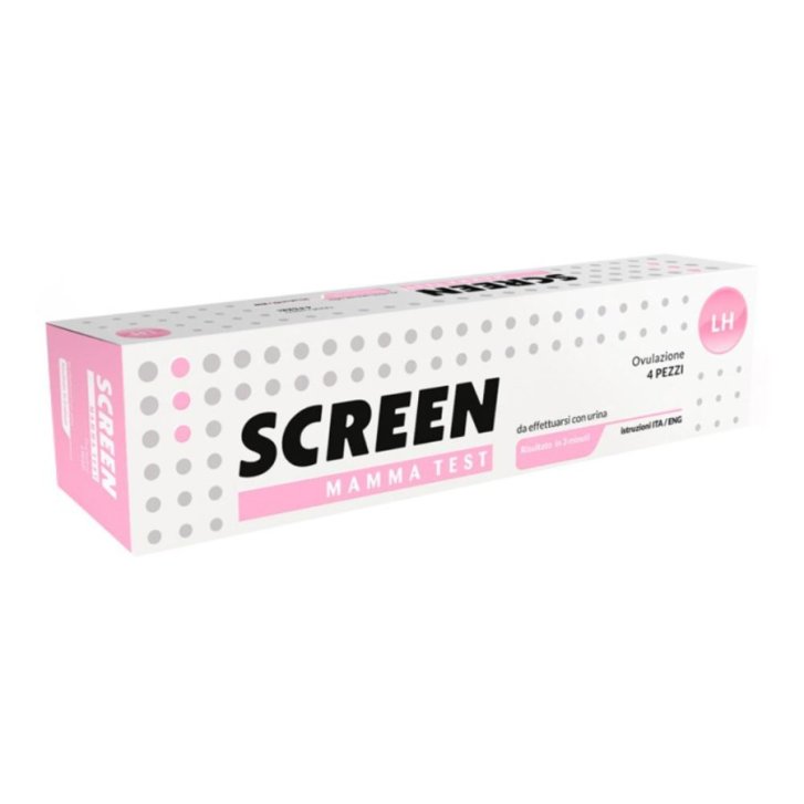 Screen Mamma Test Ovulazione Rilevamento Picco LH su Urina 4 Pezzi - Screen Italia