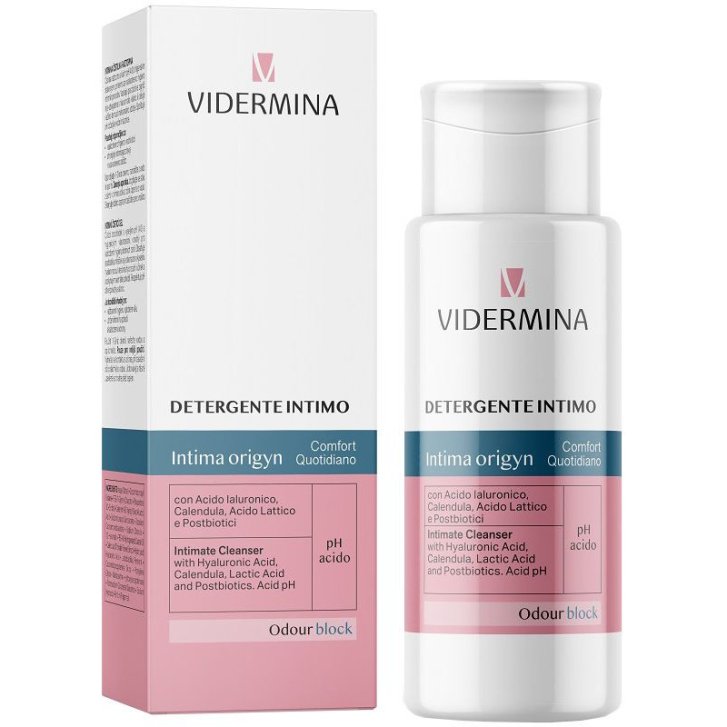Vidermina Intimo Detergente pH Acido con Calendula Postbiotici e Acido Ialuronico 300ml - Vidermina