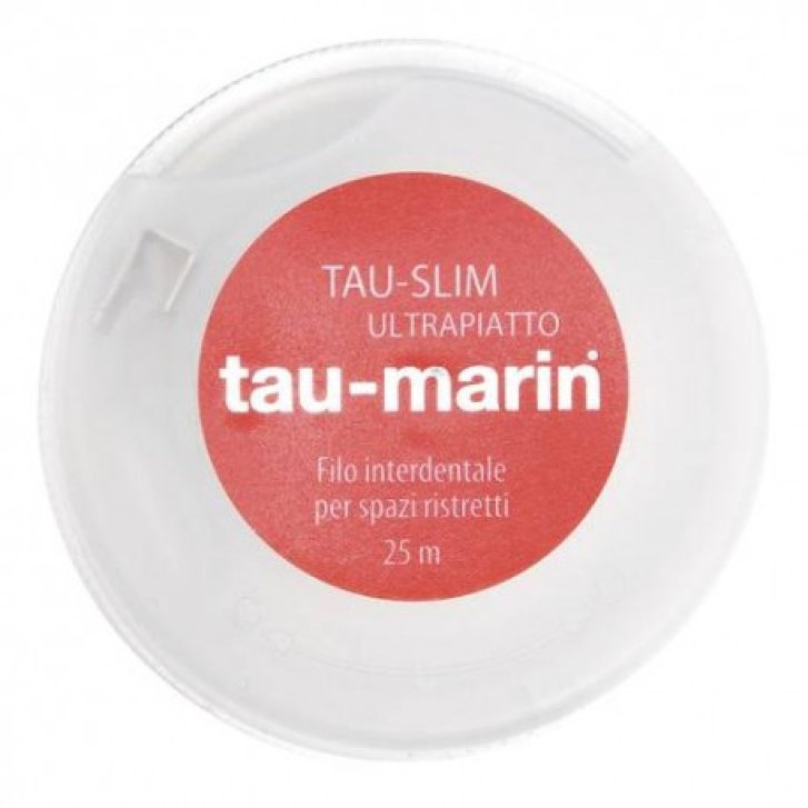 Tau-Slim Filo Interdentale Ultrapiatto per Spazi Ristretti alla Menta 25m - Tau-Marin Tau-Slim Filo Interdentale Ultrapiatto per Spazi Ristretti alla Menta 25m - Tau-Marin