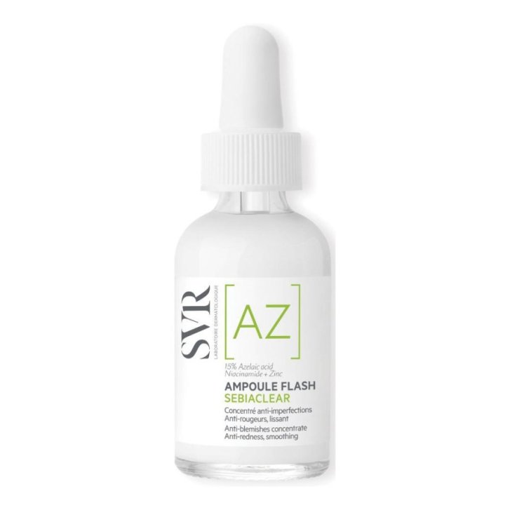 Sebiaclear Ampoule Flash Fluido Anti-Imperfezioni e Anti-Rossori 15% Acido Azelaico 30ml - SVR