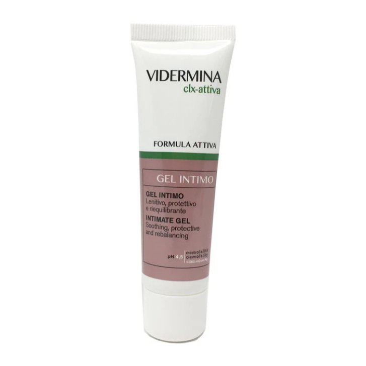 Vidermina CLX Gel Intimo 0,2% Lenitivo Protettivo Riequilibrante pH 4,5 30ml - Vidermina