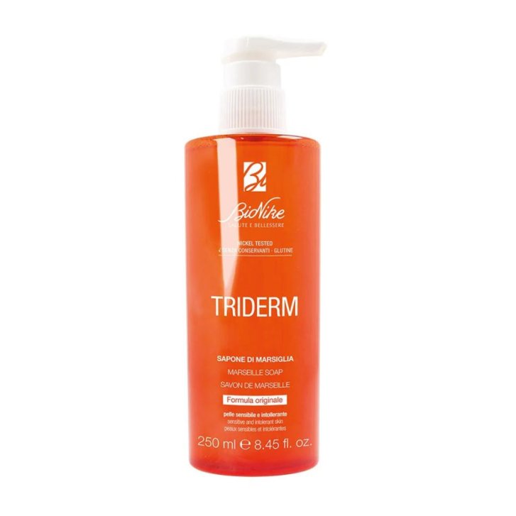 Triderm Sapone di Marsiglia Liquido Detergente Delicato Pelli Sensibili 250ml - Bionike