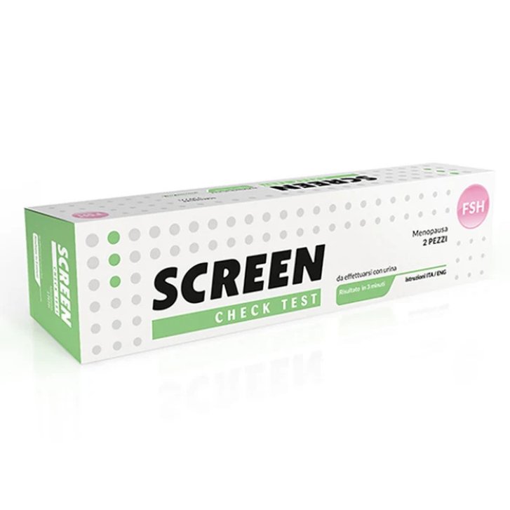 Screen Check Test Menopausa Rapido FSH su Urina per Autodiagnosi 2 Pezzi - Screen Italia