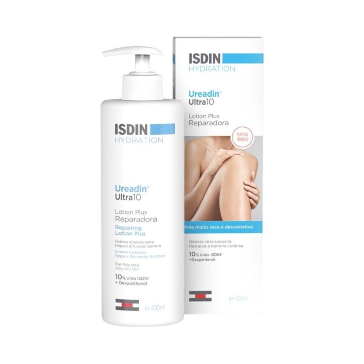 Ureadin Ultra 10 Lozione Corpo Idratante per Pelle Secca con Urea 10% e Dexpantenolo 400ml - ISDIN