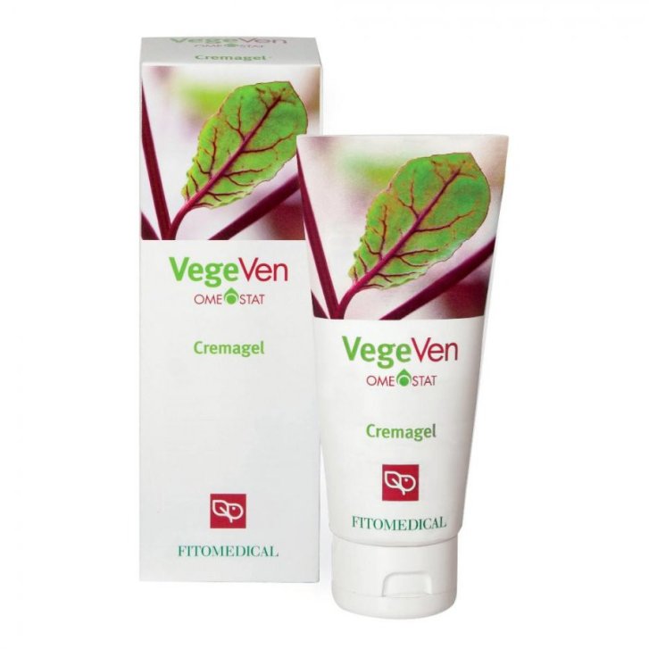 VegeVen Cremagel Benessere delle Gambe con Rusco Ippocastano e Salvia Cinese 100ml - Fitomedical