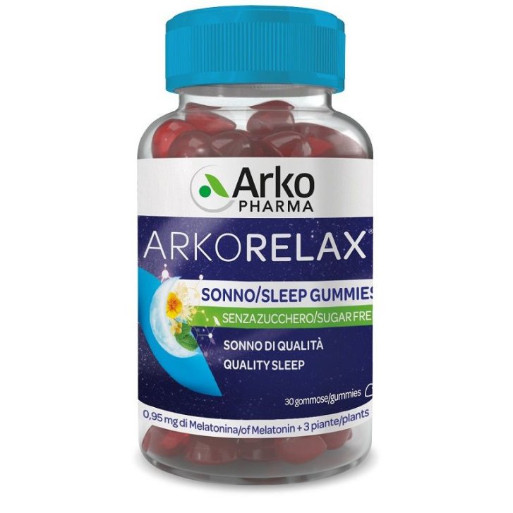 Arkorelax Sonno Integratore Melatonina con Melissa Escolzia e Tiglio 30 Gummies - Arkofarm