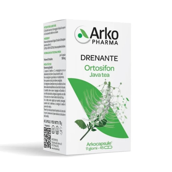 Arkocapsule Ortosifon Integratore Drenante per Vie Urinarie 45 Capsule - Arkofarm