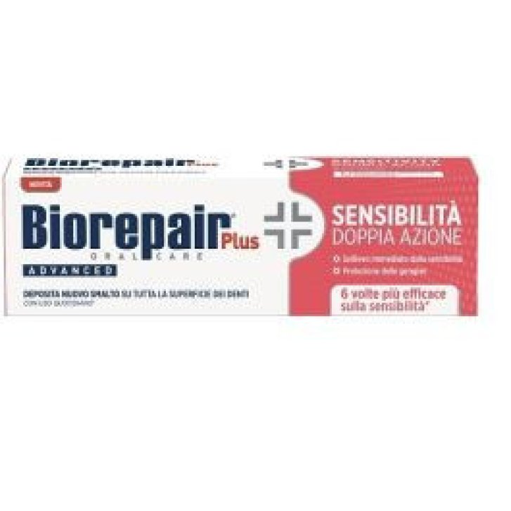 Biorepair Plus Advanced Dentifricio Sensibilità Doppia Azione con microRepair Senza Fluoro 75ml - Biorepair