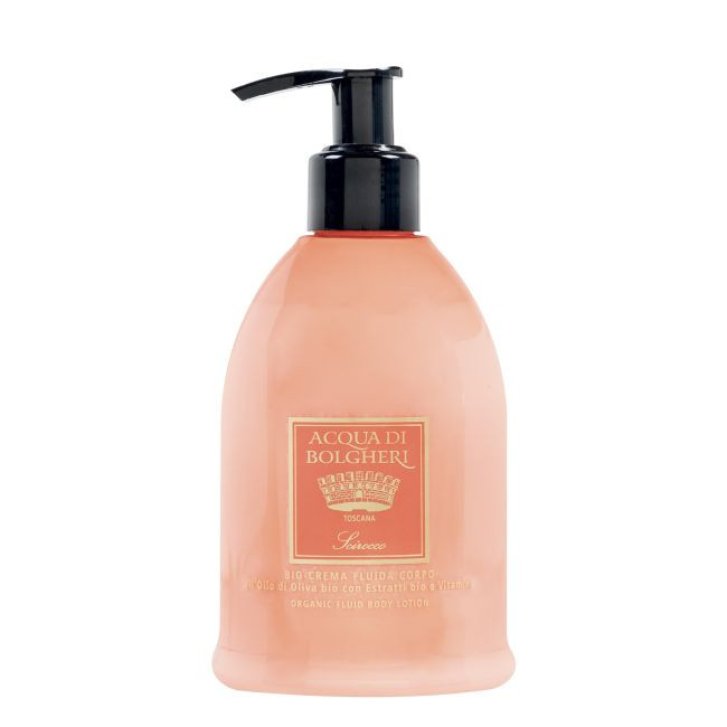 Acqua di Bolgheri Scirocco Bio-Crema Fluida Corpo Idratante con Olio di Oliva ed Estratti Vegetali Bio 300ml - Acqua di Bolgheri