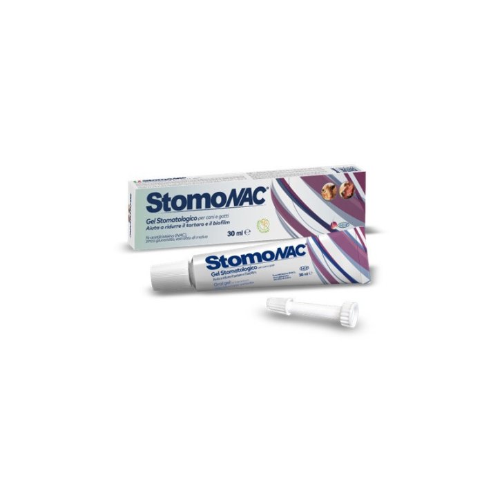 StomoNAC Gel Stomatologico per Cani e Gatti Igiene Orale con N-acetilcisteina 30ml - Nextmune Italy