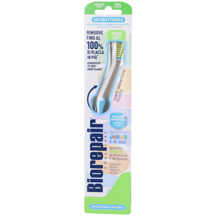 Biorepair Spazzolino Junior Antibatterico 6-12 Anni Setole Medio Morbide 1 Pezzo - Biorepair