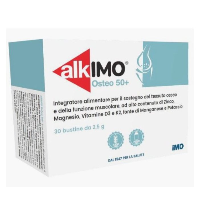 Alkimo Osteo 50+ Integratore per la Salute delle Ossa e Muscoli 30 Bustine - IMO