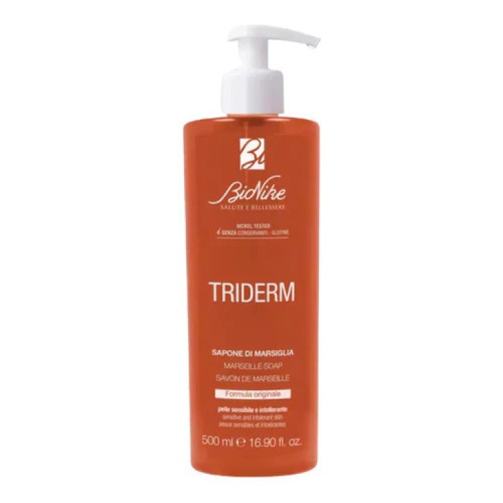 Triderm Sapone di Marsiglia Liquido Detergente Delicato Pelli Sensibili 500ml - Bionike